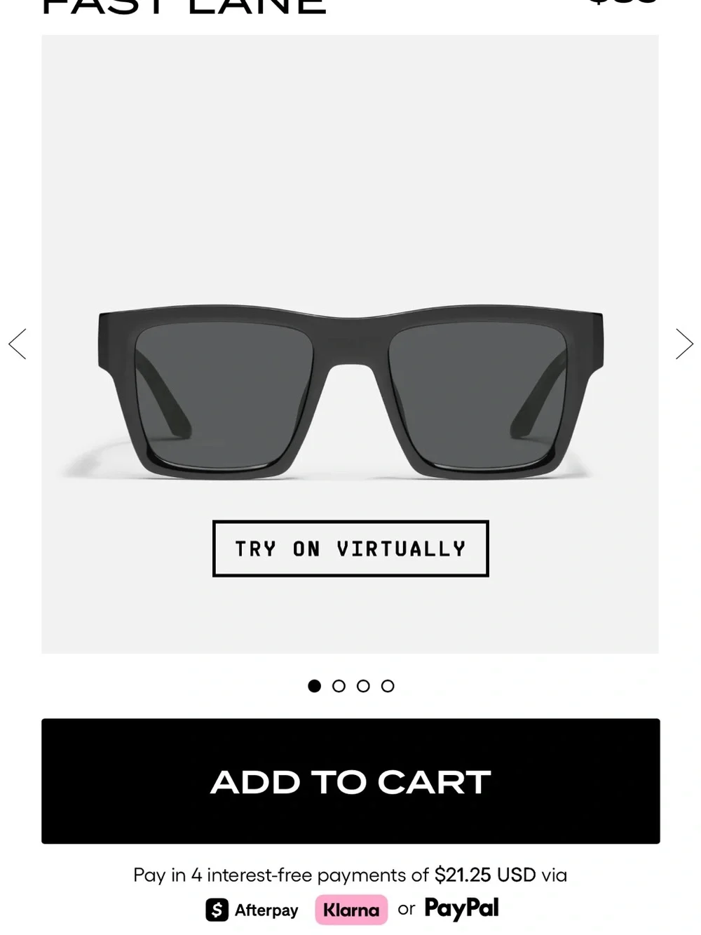 Quay Fast Lane Rectangular Unisex Sunglasses in Matte Navy with Blue Lenses